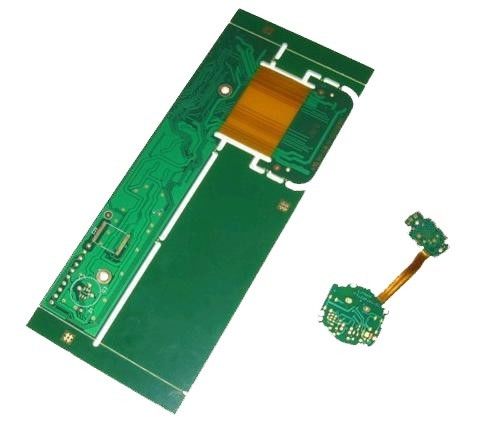 Placa de PCB rígida-flexible desnuda con certificación UL para EV y control de impedancia en color silkscreen negro