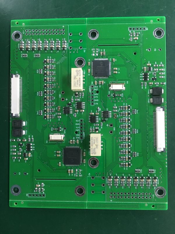 Reunión de PCB de montaje de superficie RF4 de pantalla de seda negra para la producción de placas de circuito SMT