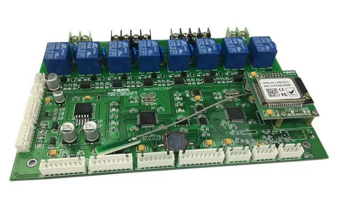 Junta de circuitos electrónicos Pcba verde de seda llave en mano PCB de ensamblaje ENIG 2U inmersión oro IPC clase II / III