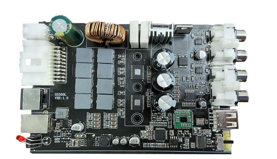 Junta de circuitos electrónicos Pcba verde de seda llave en mano PCB de ensamblaje ENIG 2U inmersión oro IPC clase II / III