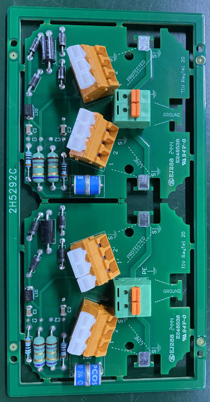 Equipo de telecomunicaciones PCB de cobre con LW/LS Min. de 0,05 mm y color negro silkscreen