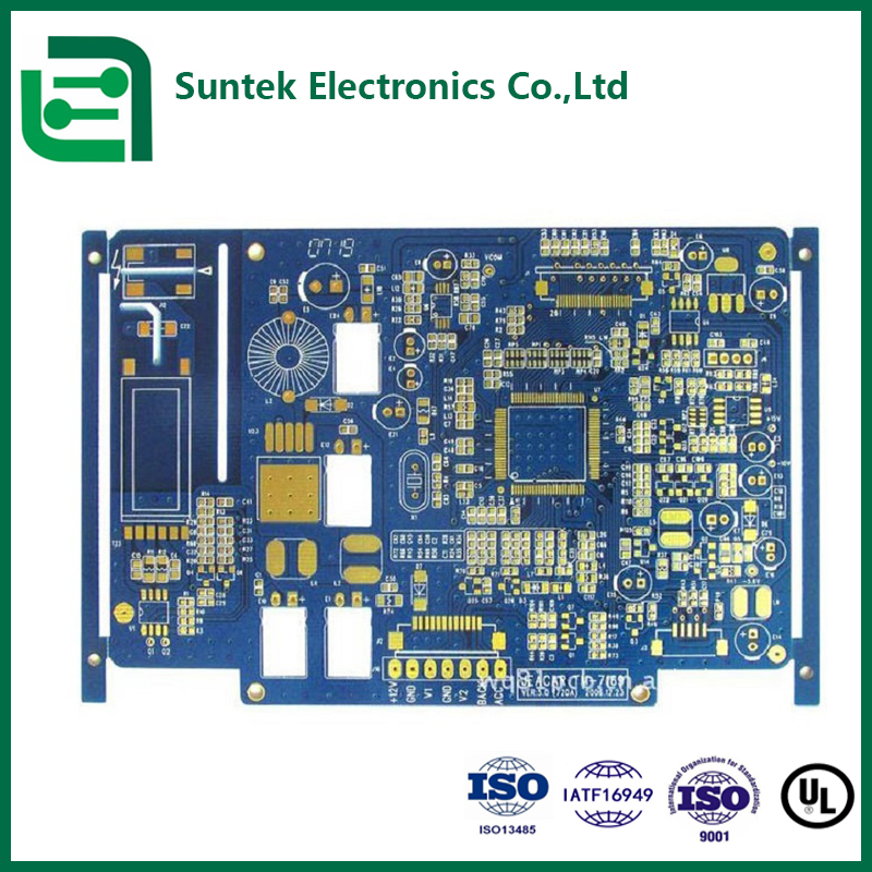 Ensamblaje de PCB de aluminio multicapa ENIG OEM / ODM Cumple con RoHS 100% Prueba E-Test AOI
