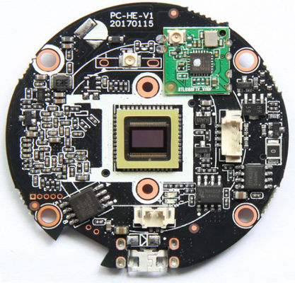 Pcb Assy Negro FR4 HDI ensamblaje de PCB Control de impedancia SMT 0201 ensamblaje
