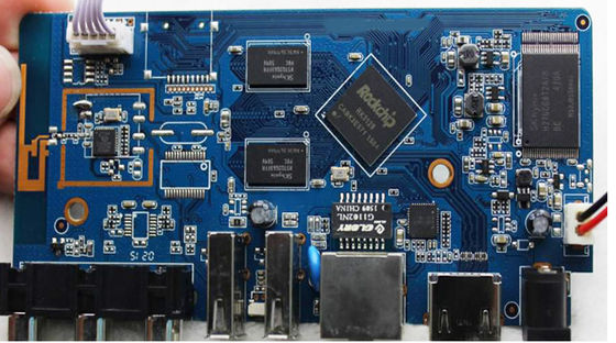 Ensamblaje completo llave en mano inmersión oro plata ensamblaje de PCB con azul RoHS compatible