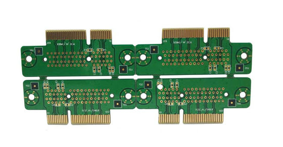 Bga a través del agujero de la fábrica de ensamblaje de PCB inmersión de oro ENIG 2U Dedo de oro