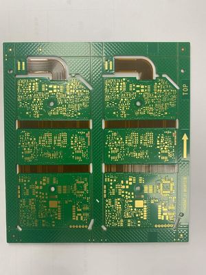 Placa de PCB rígida-flexible con acabado de superficie de chapa dura y proceso de inmersión en oro