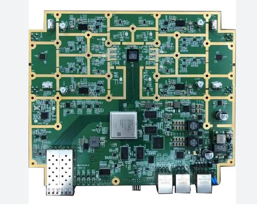 Fabricante de ensamblaje de PCB de circuito electrónico PCBA con serigrafía verde, ensamblaje de PCB llave en mano ENIG 2U Oro de inmersión IPC Clase II/III
